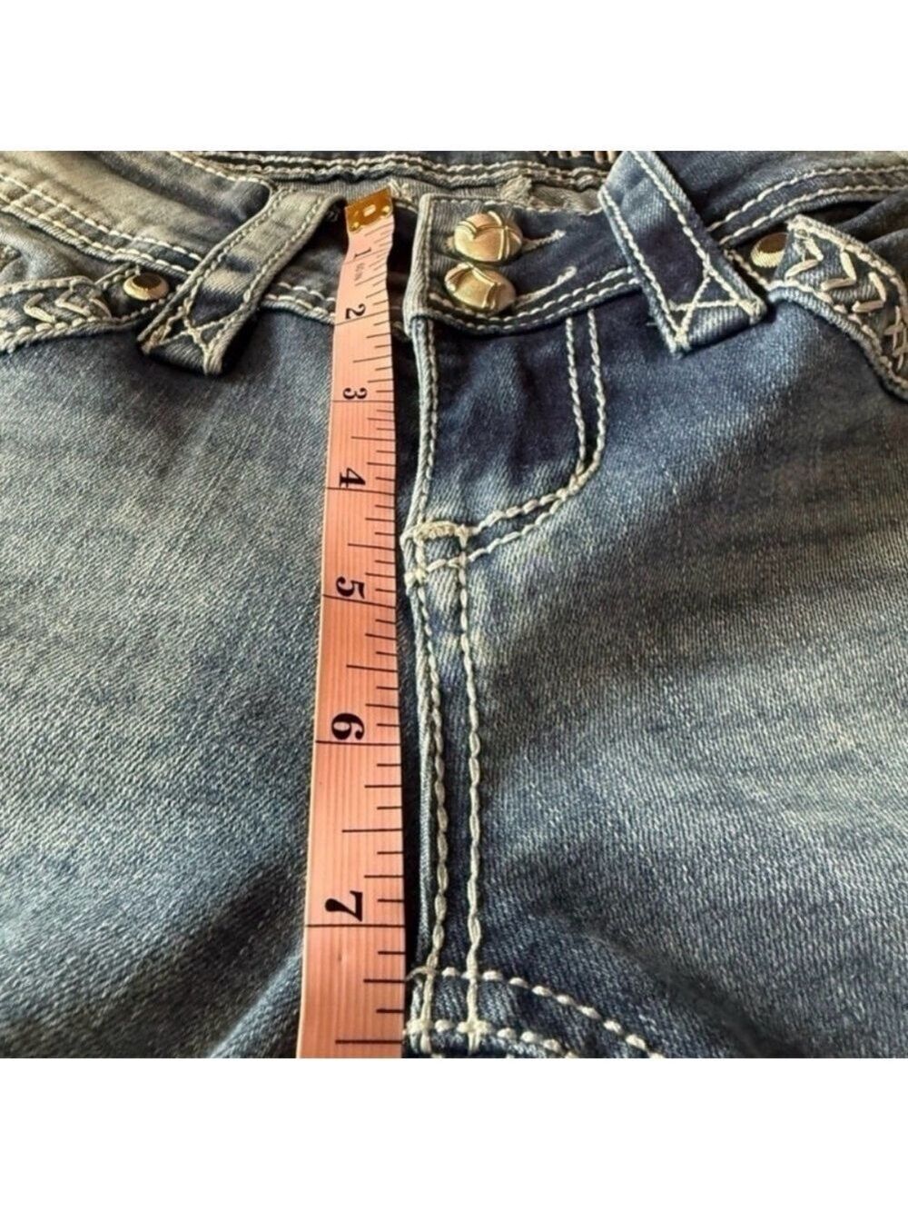 Almost Famous Low Rise Skinny Jeans Size 3 - Picture 8 of 10